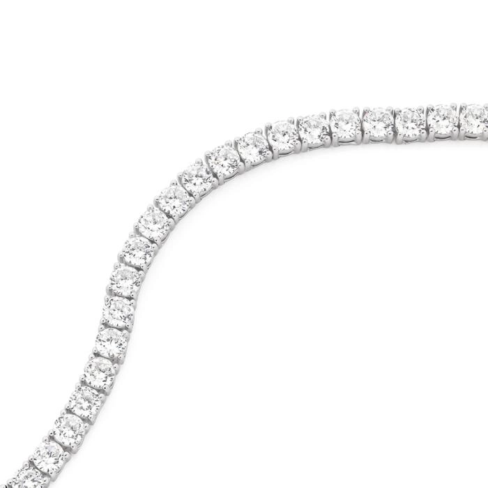 Sterling Silver 18cm Claw Set Cubic Zirconia Tennis Bracelet