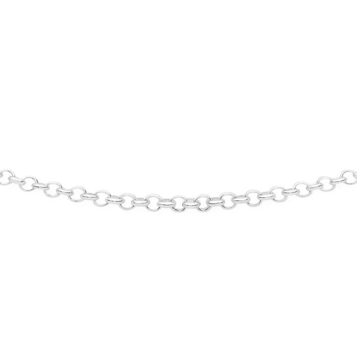 Sterling Silver 45cm Round Belcher Chain