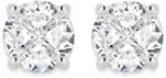 Sterling Silver 5mm Cubic Zirconia Round Claw Set Stud Earrings