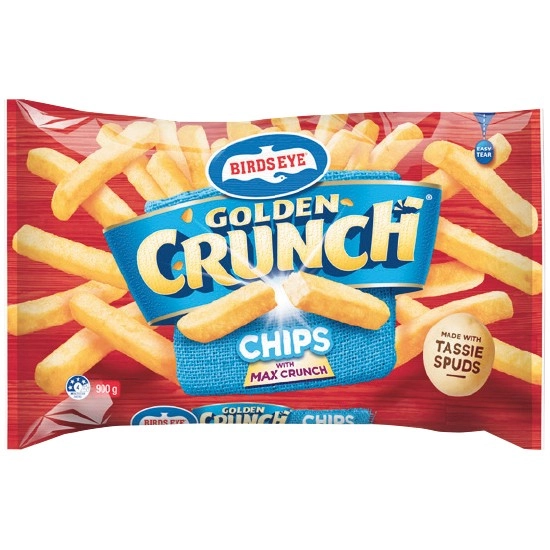 Birds Eye Golden Crunch Chips 900g – From the Freezer