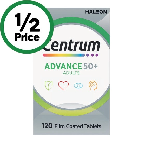 Centrum Advance 50+ Daily Multivitamin Tablets Pk 120~