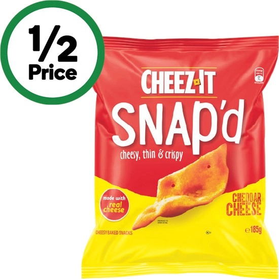 Cheez It Snap’d Cheesy Baked Snacks 185g