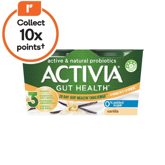 Danone Activia Probiotic Yoghurt Pack 4 x 125g