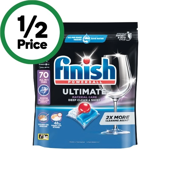 Finish Ultimate Material Care Dishwasher Tablets Pk 70