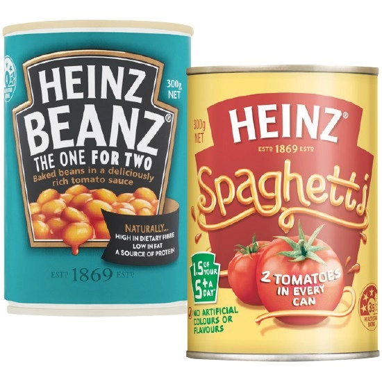 Heinz Baked Beans or Spaghetti 300g