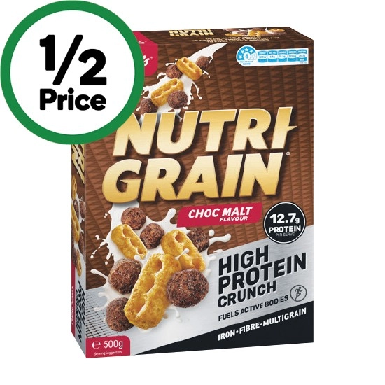 Kellogg’s Nutri-Grain High Protein Choc Malt 500g