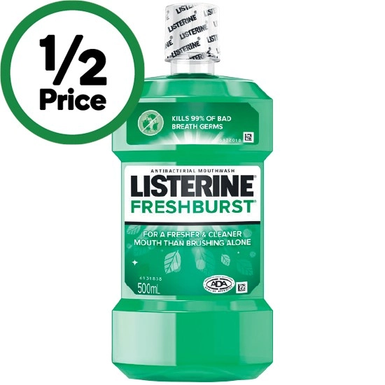 Listerine Antibacterial Mouthwash 500ml