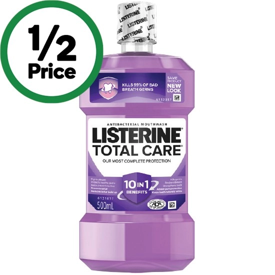 Listerine Total Care Antibacterial Mouthwash 500ml