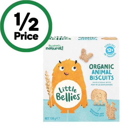 Little Bellies Organic Biscuits 130g