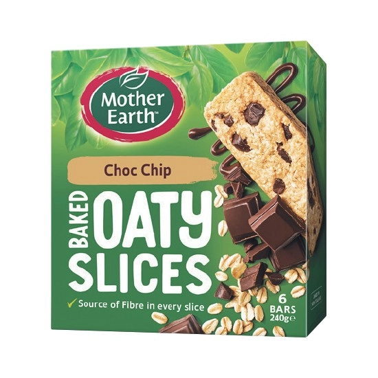 Mother Earth Oaty Slice 240g Pk 6