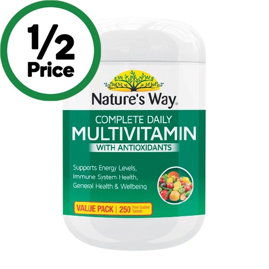 Nature’s Way Daily Multivitamin Tablets Pk 250~