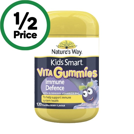 Nature’s Way Kids Smart Vita Gummies Immune Defence Pk 120~