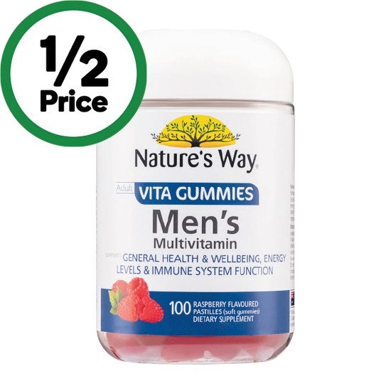 Nature’s Way Vita Gummies Men’s Multivitamin Pk 100~