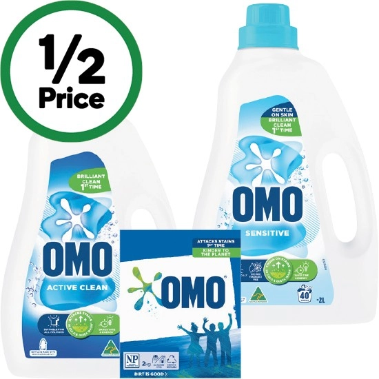 OMO Laundry Liquid 2 Litre or Powder 2 kg