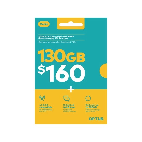 Optus $160 Prepaid SIM Starter Kit§