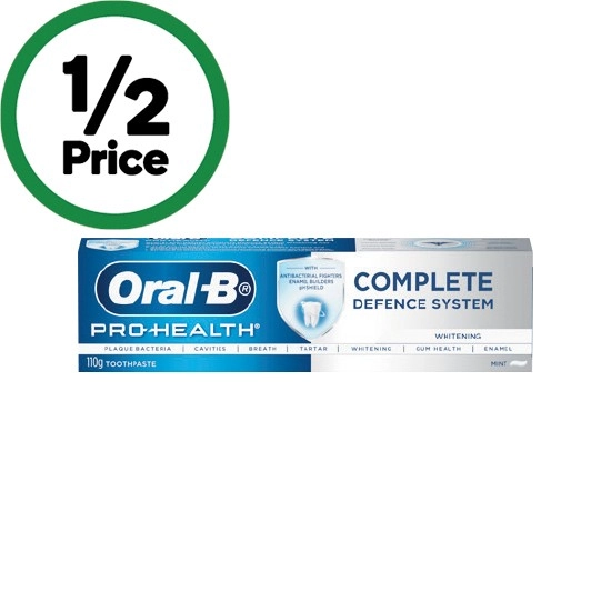 Oral-B Pro-Health Complete Defence System Whitening Toothpaste 110g