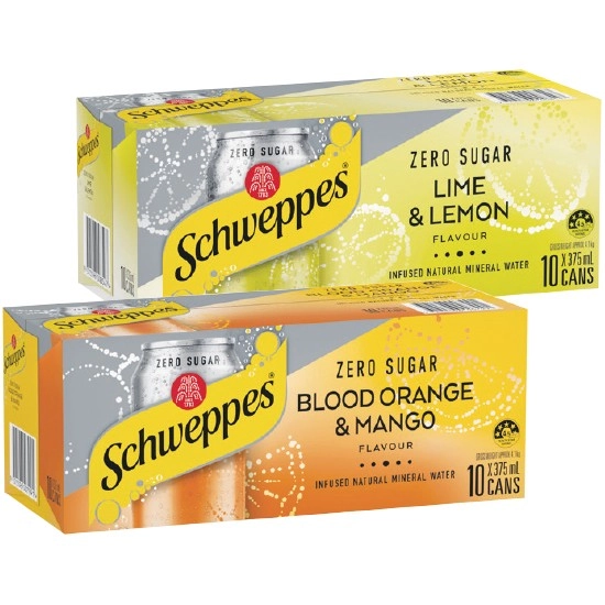 Schweppes Infused Mineral Water 10 x 375ml