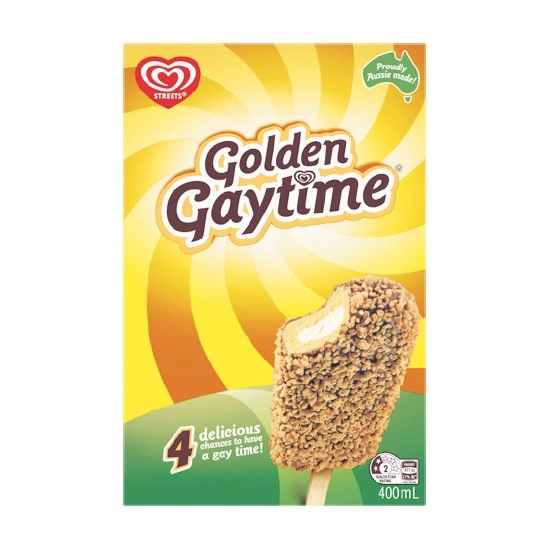 Streets Golden Gaytime 400ml Pk 4