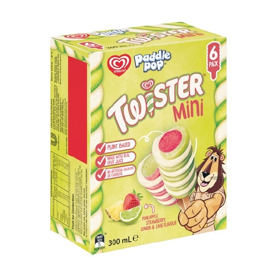 Streets Paddle Pop Twister Mini Pine 300ml Pk 6