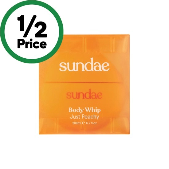 Sundae Body Whip Just Peachy 200ml