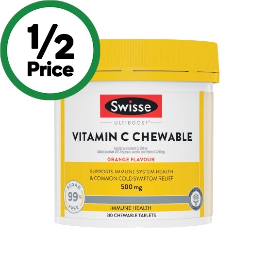 Swisse Ultiboost Vitamin C Chewable Tablets Pk 310~