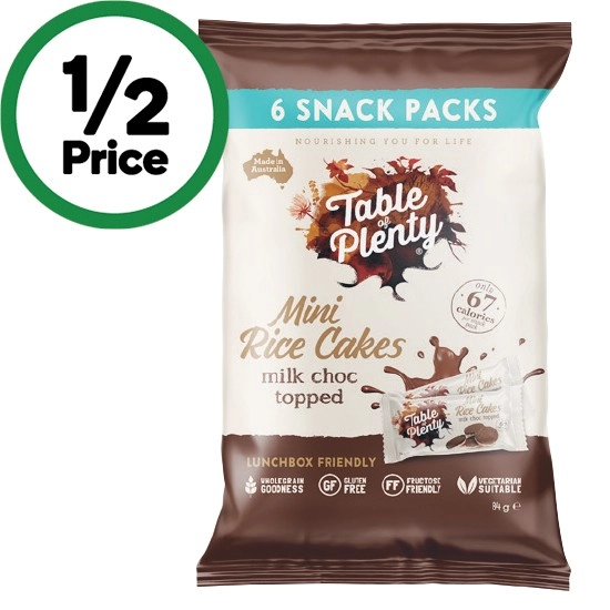 Table of Plenty Mini Rice Cakes 84g Pk 6 – From the Health Food Aisle