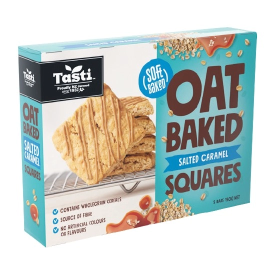 Tasti Oat Baked Squares 150g Pk 5