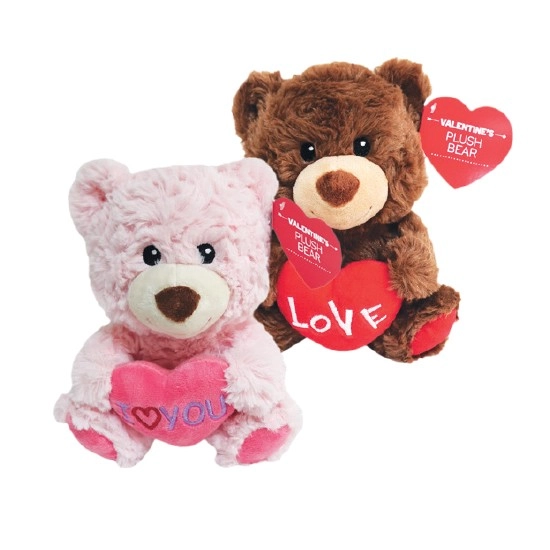 Valentine’s Day Mini Plush Bear – Assorted