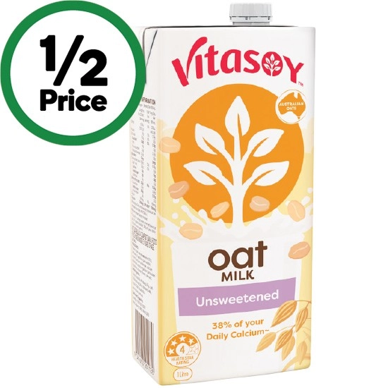 Vitasoy Oat or Almond Unsweetened Milk 1 Litre