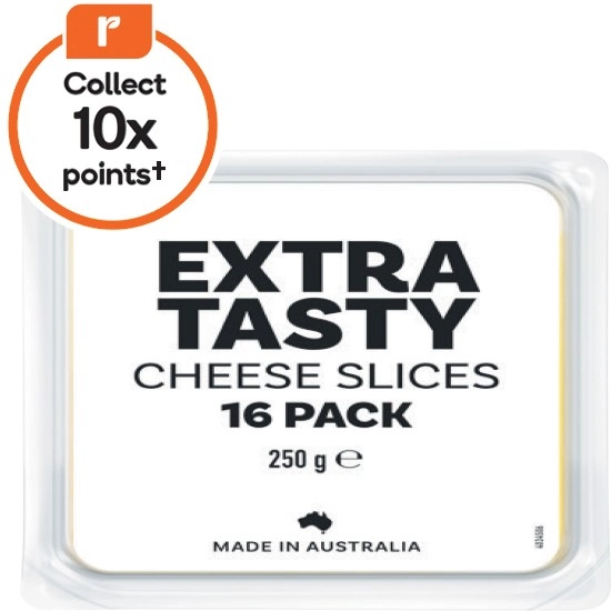 White Label Extra Tasty Cheese Slices 250g