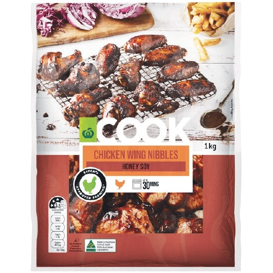 Woolworths COOK RSPCA Approved Chicken Wing Nibbles Varieties 1 kg