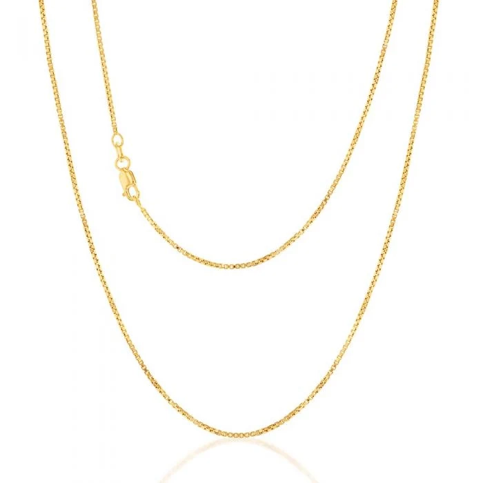 9carat Silver Filled Box Chain 50cm – Shiels Jewellers