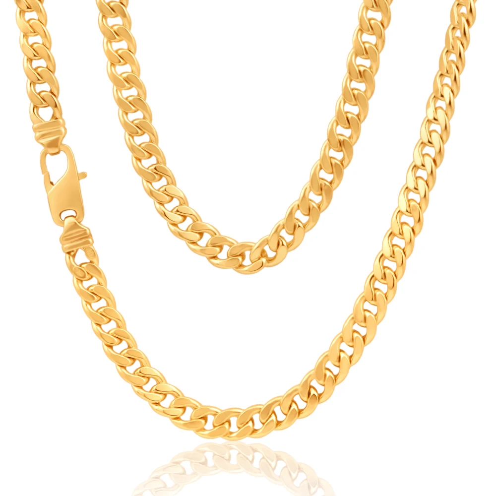 9ct Gorgeous Yellow Gold Copper Filled Curb Chain – Shiels Jewellers