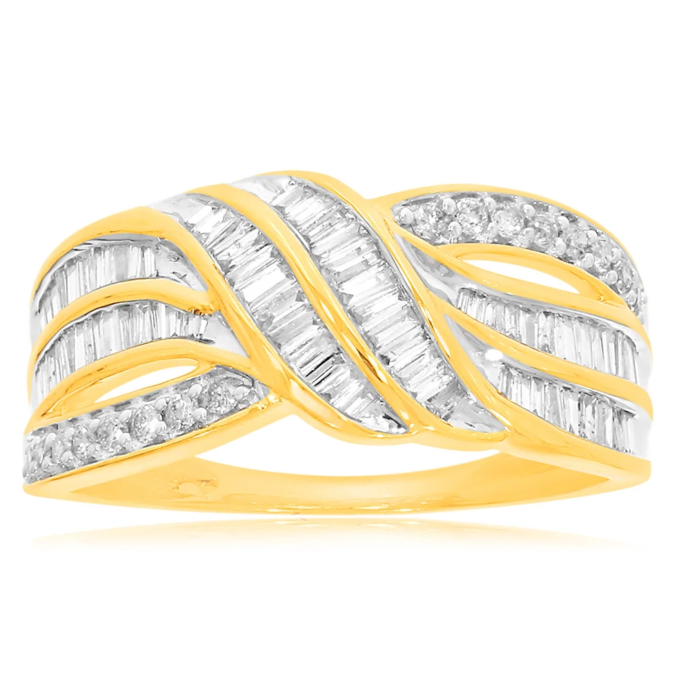 9ct Yellow Gold 1/2 Carat Diamond Ring – Shiels Jewellers