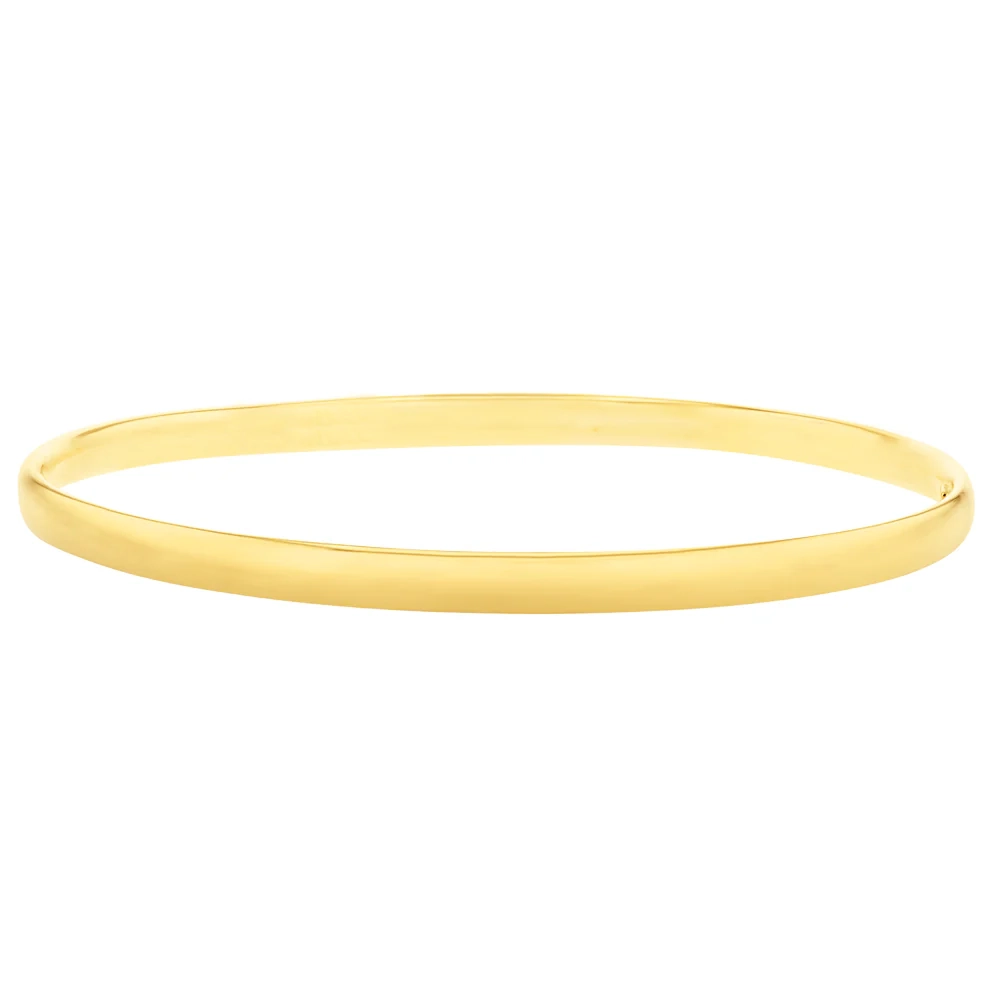 9ct Yellow Gold Comfort 3.8 X 60mm Bangle – Shiels Jewellers