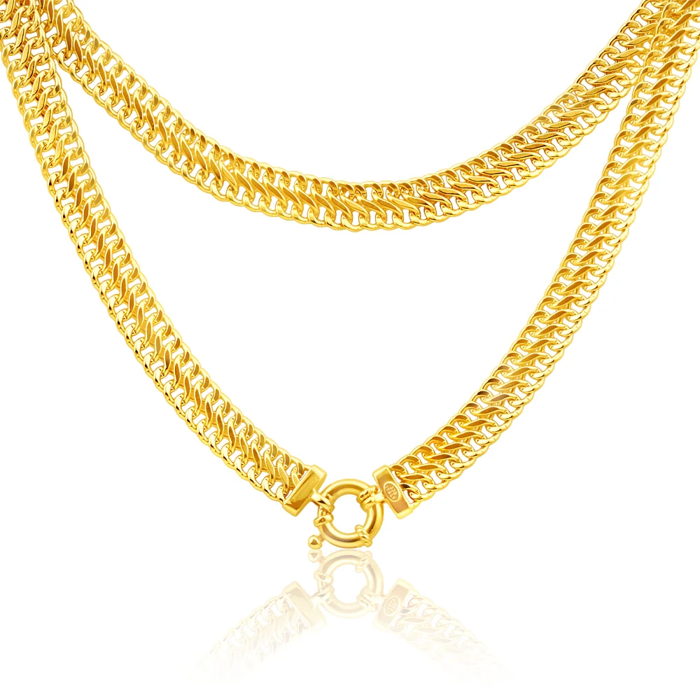 9ct Yellow Gold Copper Filled Mesh 45cm Chain 100Gauge with a Boltring – Shiels Jewellers