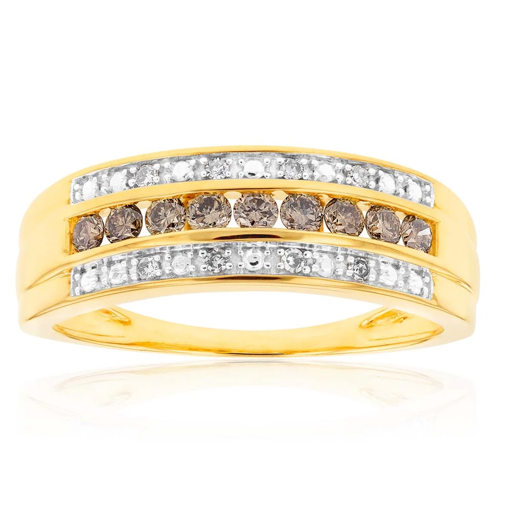 Australian Diamond 9ct Yellow Gold 3/8 Carat Diamond Ring – Shiels Jewellers