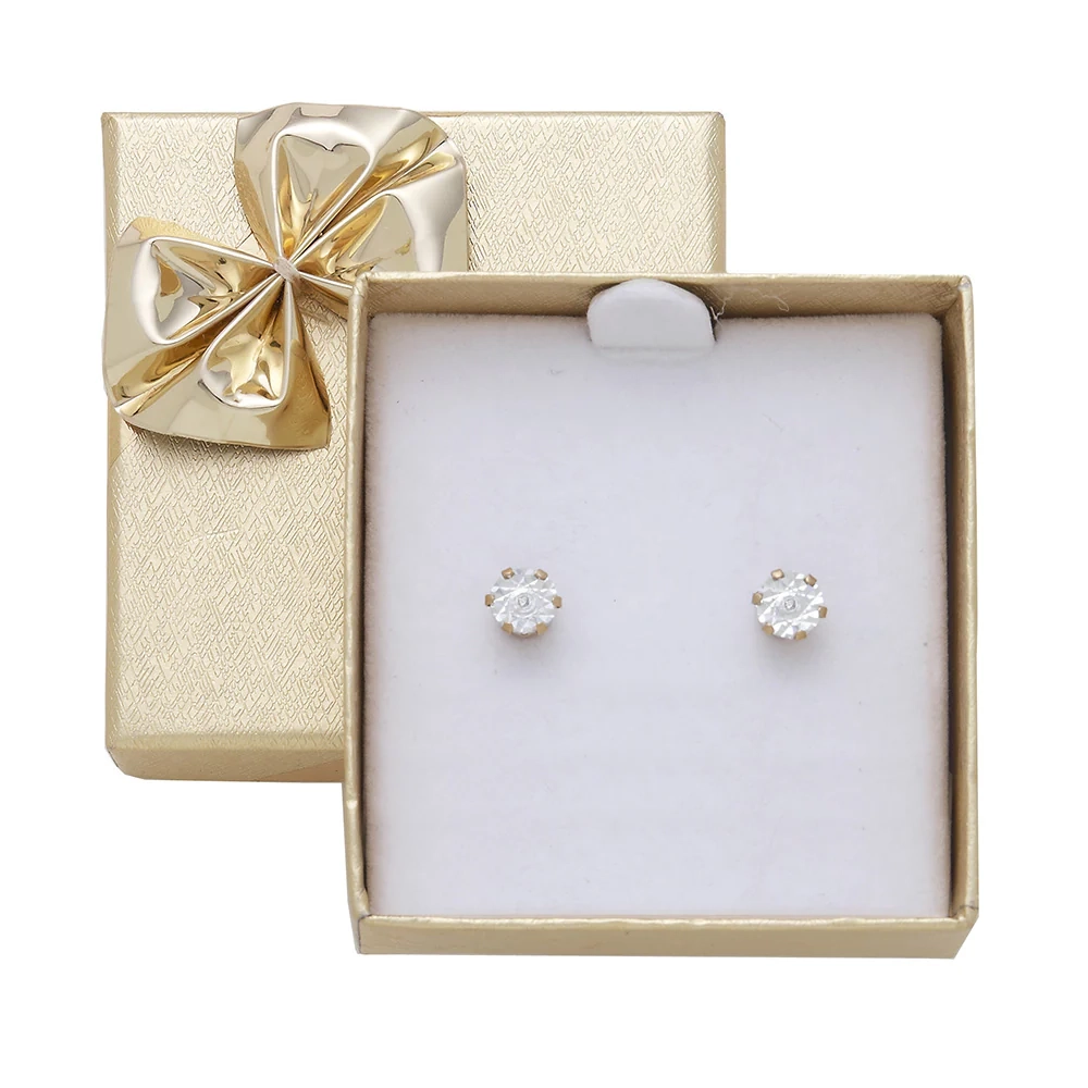 Gift Boxed Hypo Allergenic Gold Plated Diamond Studs – Shiels Jewellers