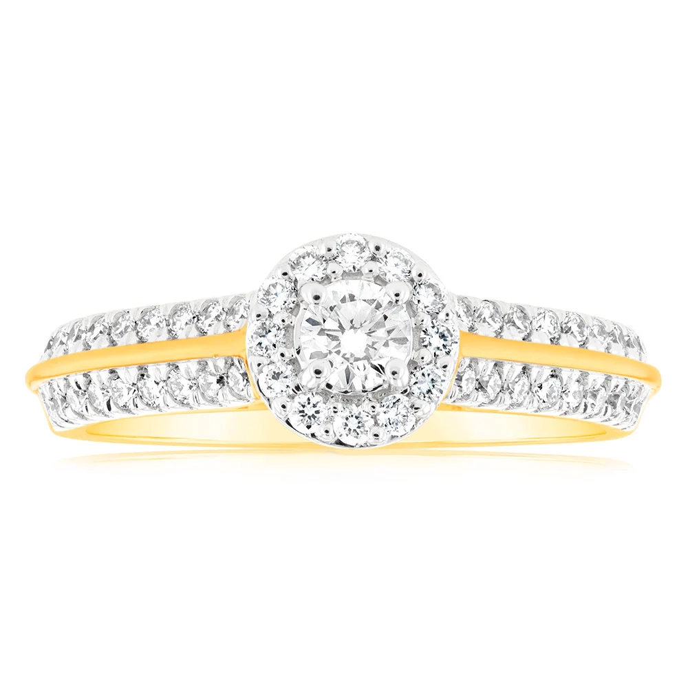 Luminesce Lab Grown 18ct Yellow Gold 1/2 Carat Diamond Engagement Ring – Shiels Jewellers