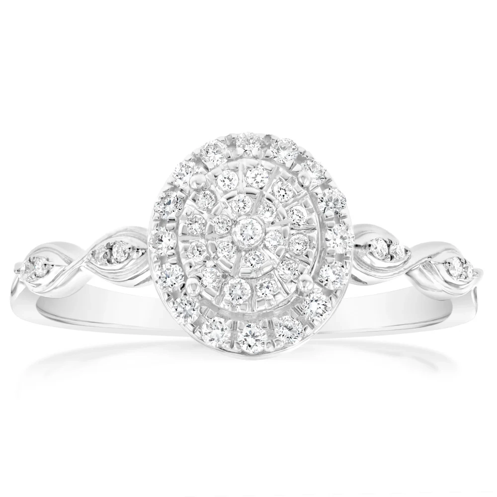 Luminesce Lab Grown Diamond 1/4 Carat Dress Ring in Sterling Silver – Shiels Jewellers