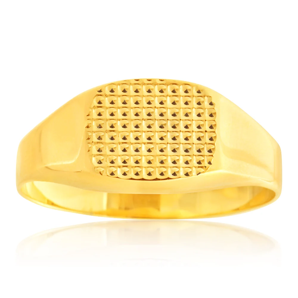 Signet Gents Ring in 9ct Yellow Gold – Shiels Jewellers