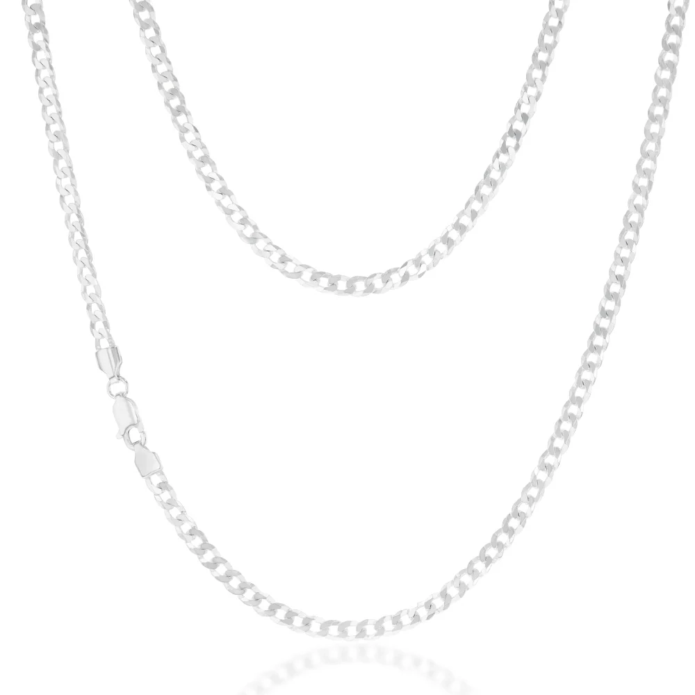 Sterling Silver Curb 100 Gauge 45cm Chain – Shiels Jewellers