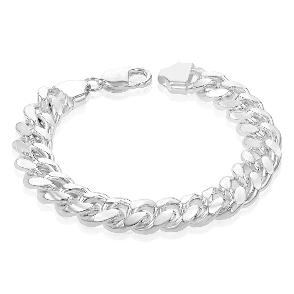 Sterling Silver Curb 350 Gauge 21cm Bracelet – Shiels Jewellers