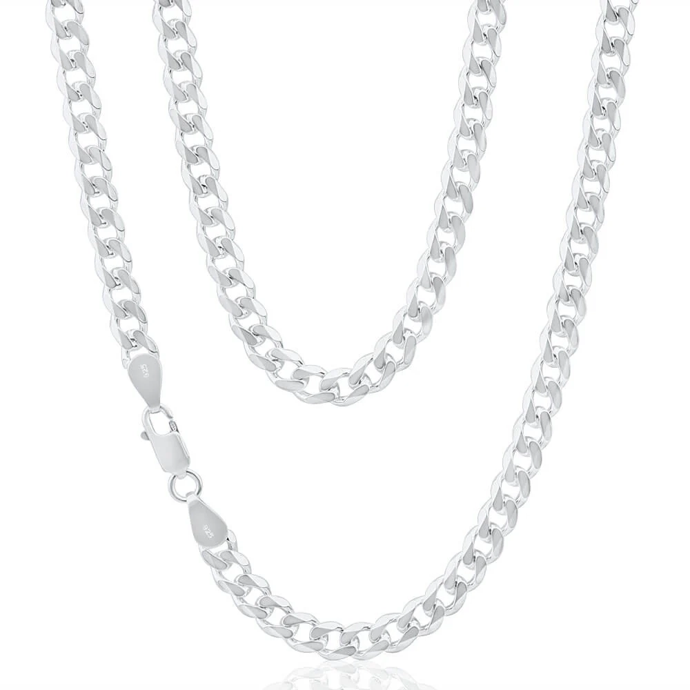 Sterling Silver Curb Heavy 150 Gauge 50cm Chain – Shiels Jewellers