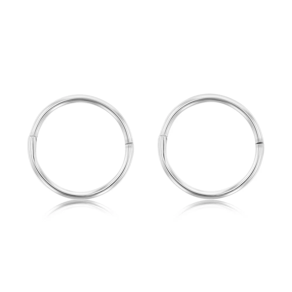 Sterling Silver Plain 12mm Sleeper Earrings – Shiels Jewellers