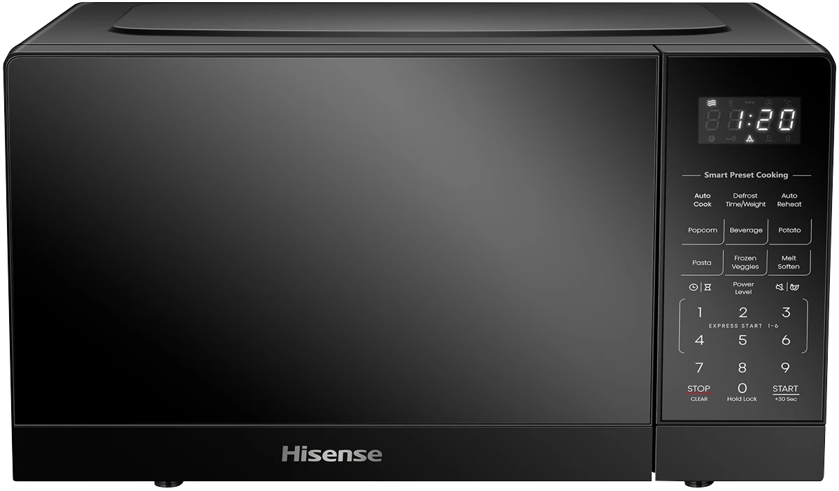 Hisense 20L 800W Compact Microwave Black