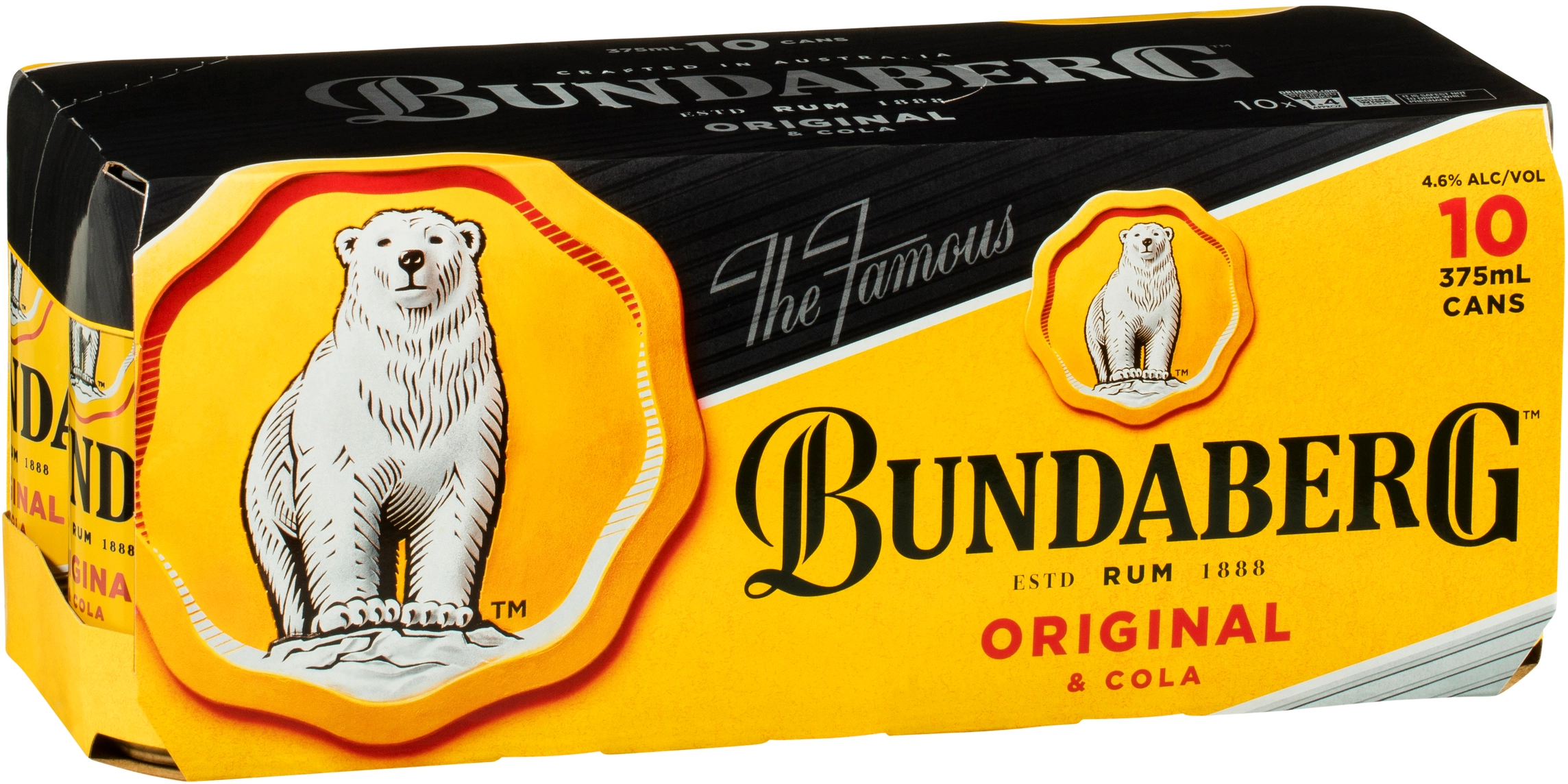 Bundaberg UP & Cola Cans 10x375ml