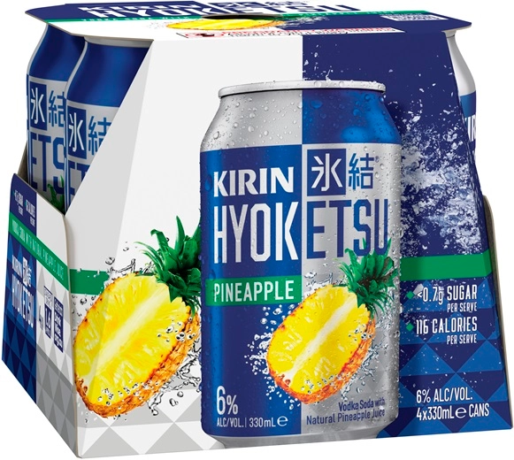 Kirin Hyoketsu Pineapple Cans 4x330ml