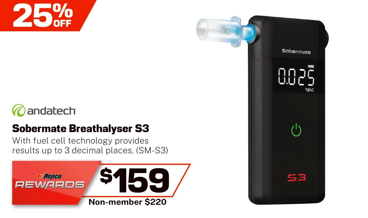 Andatech Sobermate S3 Fuel Cell Breathalyser - SM-S3