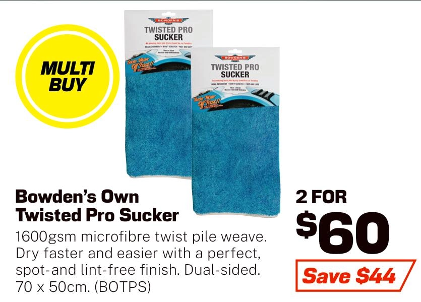 Bowden's Own Twisted Pro Sucker Drying Towel - BOTPS